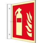 Fahnenschild Feuerlöscher nach DIN EN ISO 7010